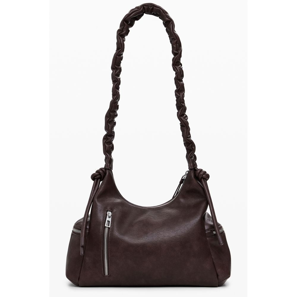 Brown Polyethylene Women Handbag Desigual