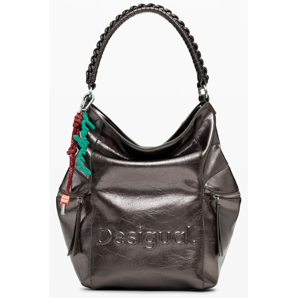 Bronze Polyethylene Women Backpack Desigual