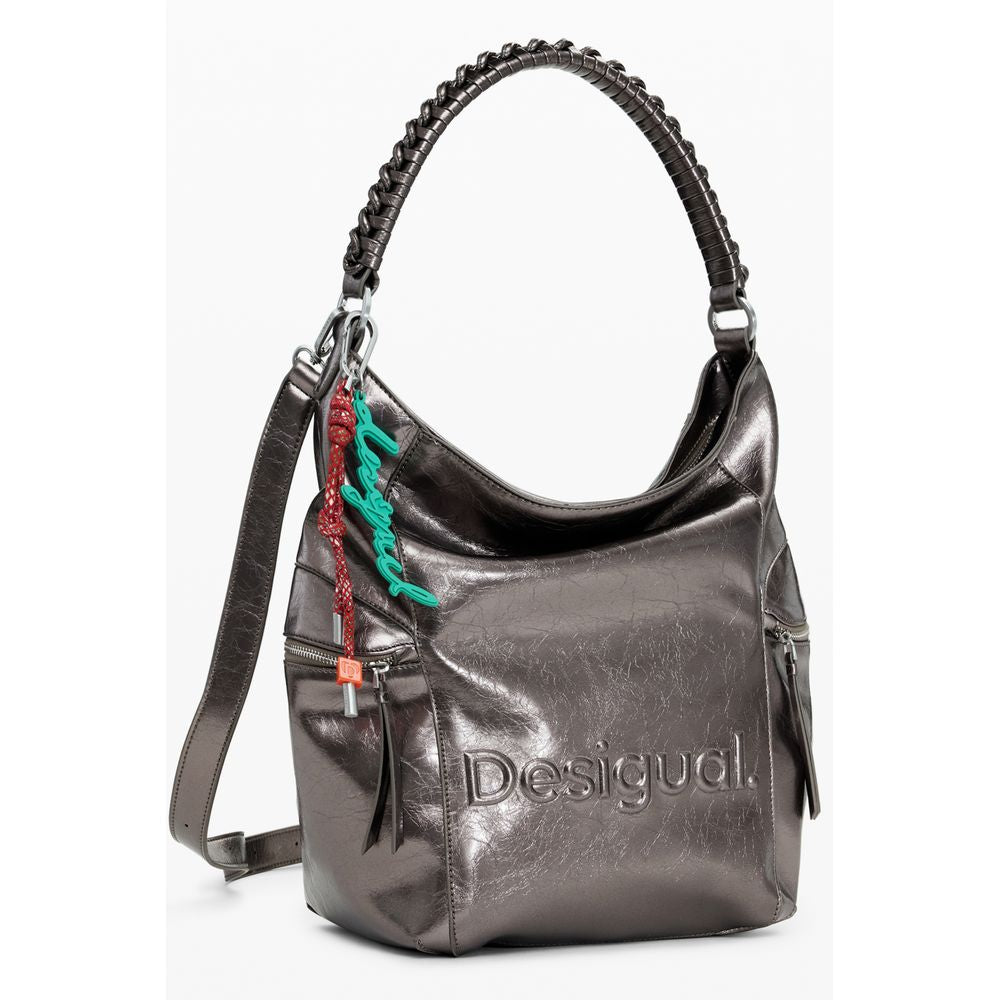 Bronze Polyethylene Women Backpack Desigual