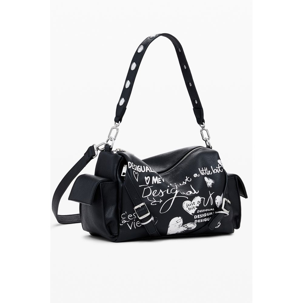 Black Polyethylene Women Handbag Desigual