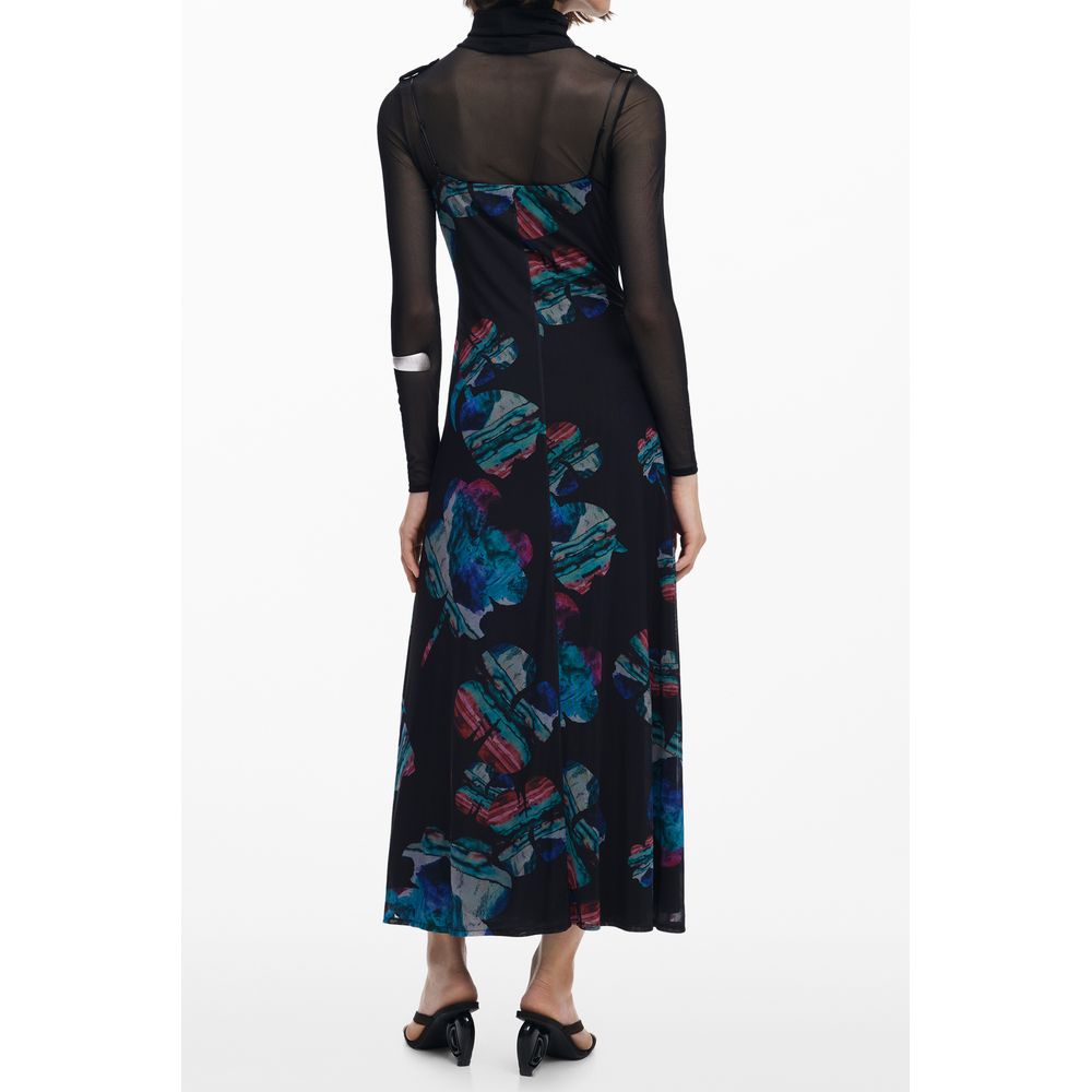Black Polyester Women Dress Desigual