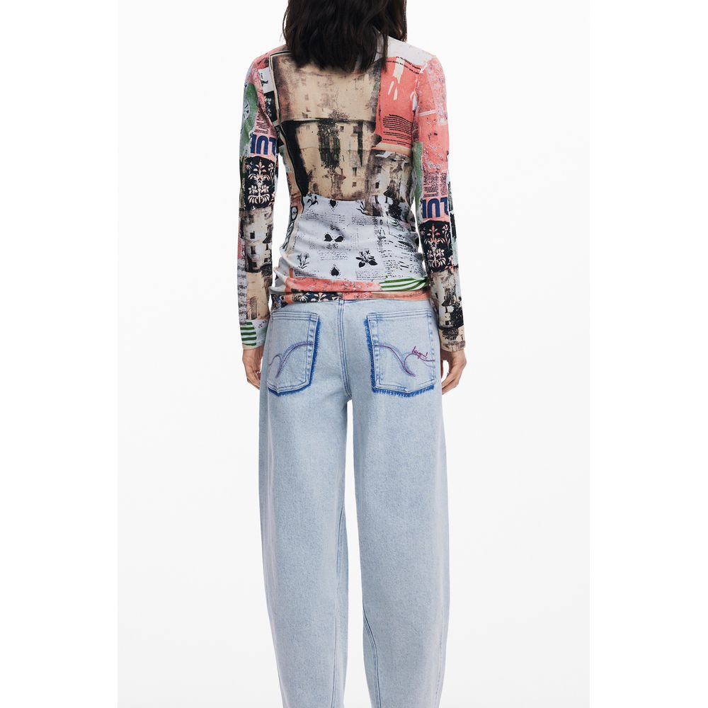 Pink Viscose Women Sweater Desigual