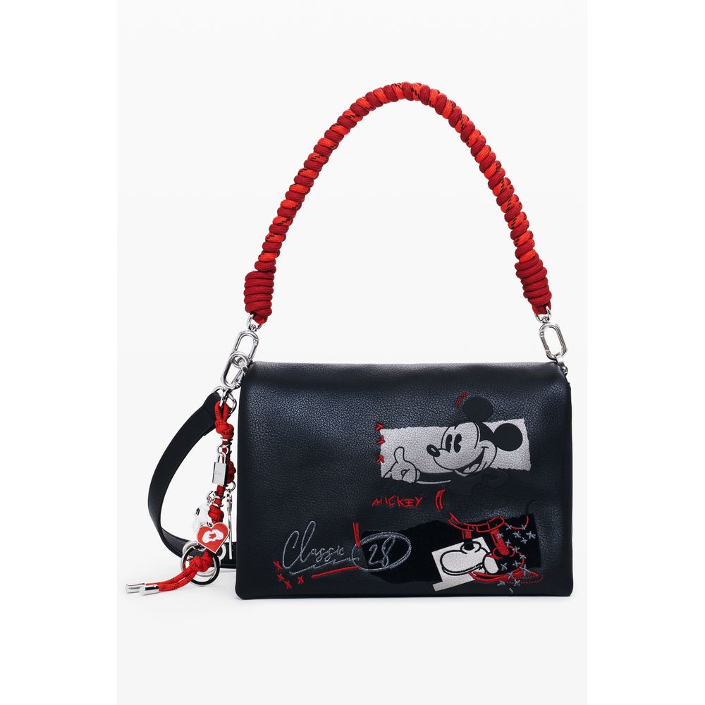 Black Polyethylene Women Handbag Desigual