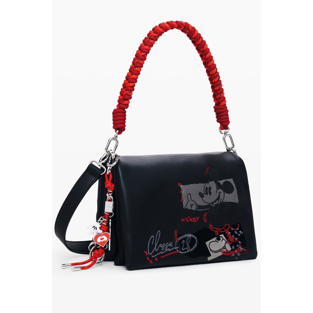 Black Polyethylene Women Handbag Desigual