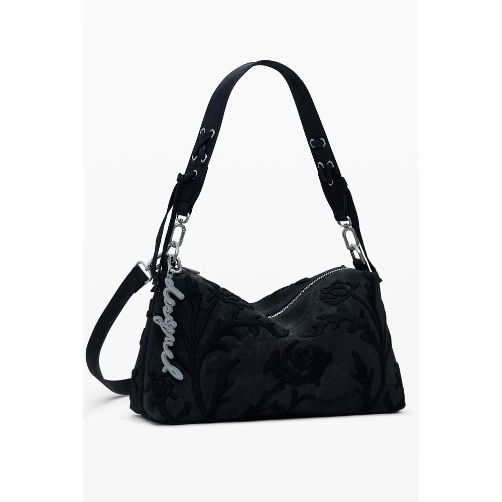Black Polyethylene Women Handbag Desigual