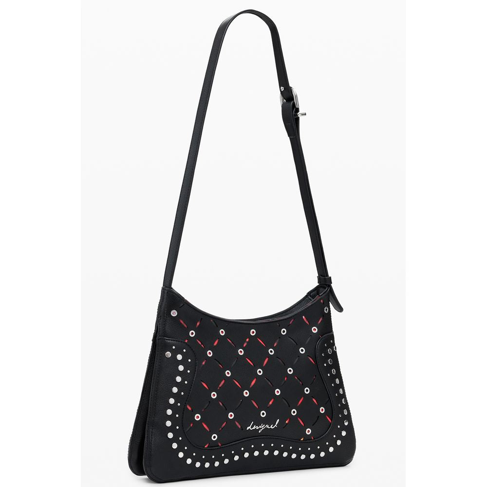 Black Polyethylene Women Handbag Desigual