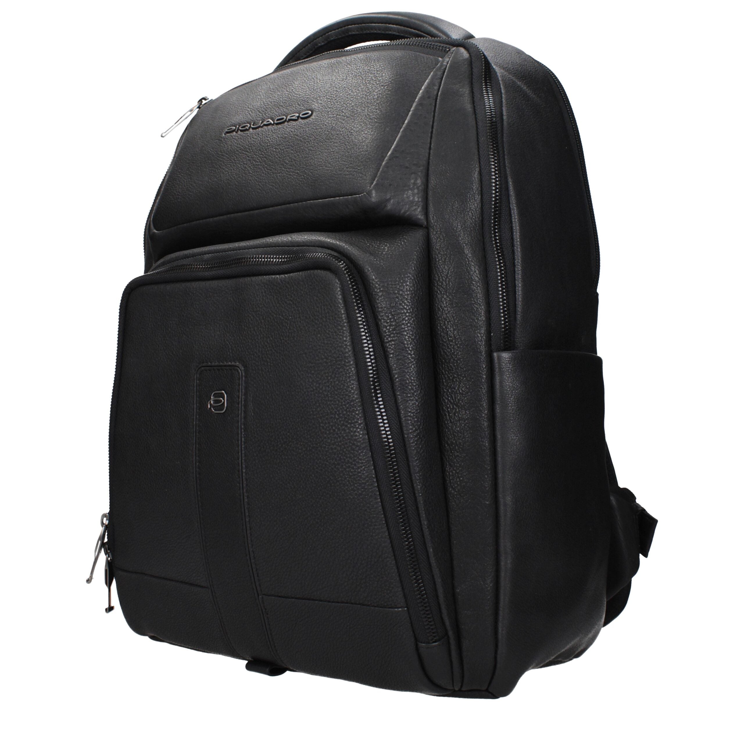 Black Leather Backpacks Piquadro