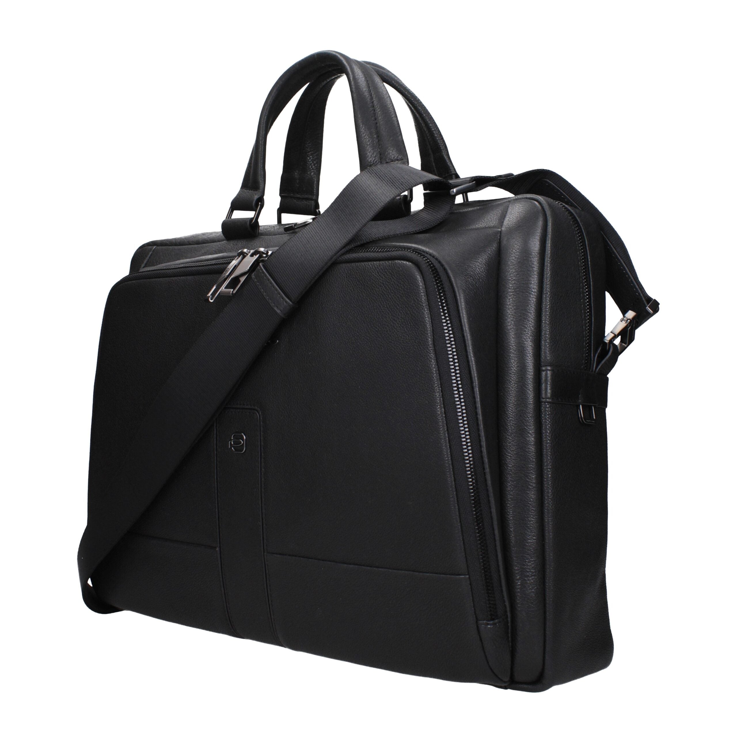 Black Leather Business And Laptop Bags Piquadro