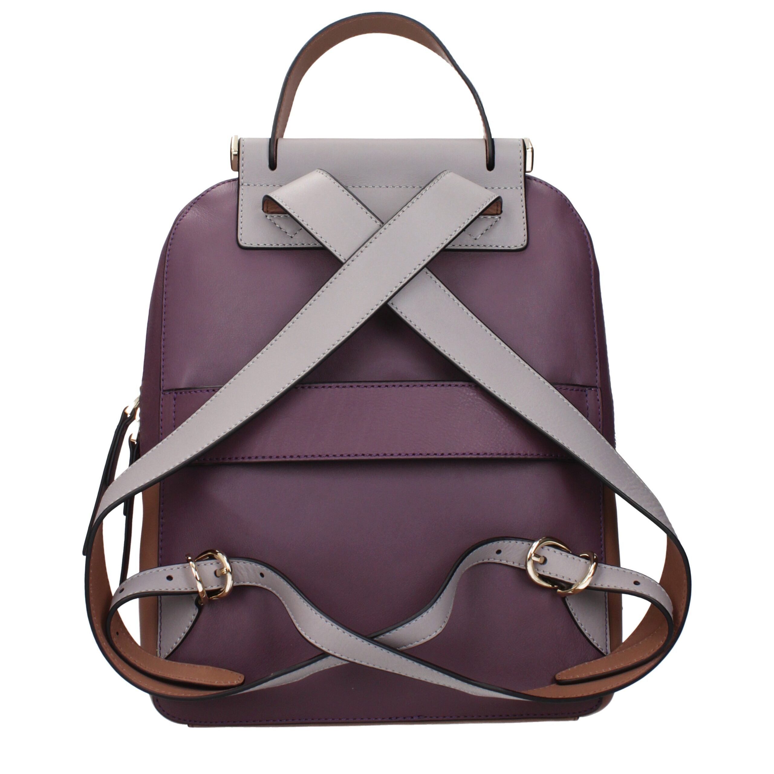 Purple Leather Backpacks Piquadro