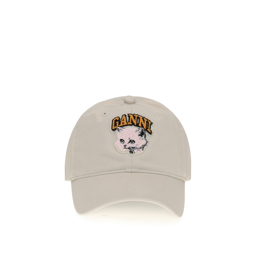 Kitty Baseball Cap Ganni