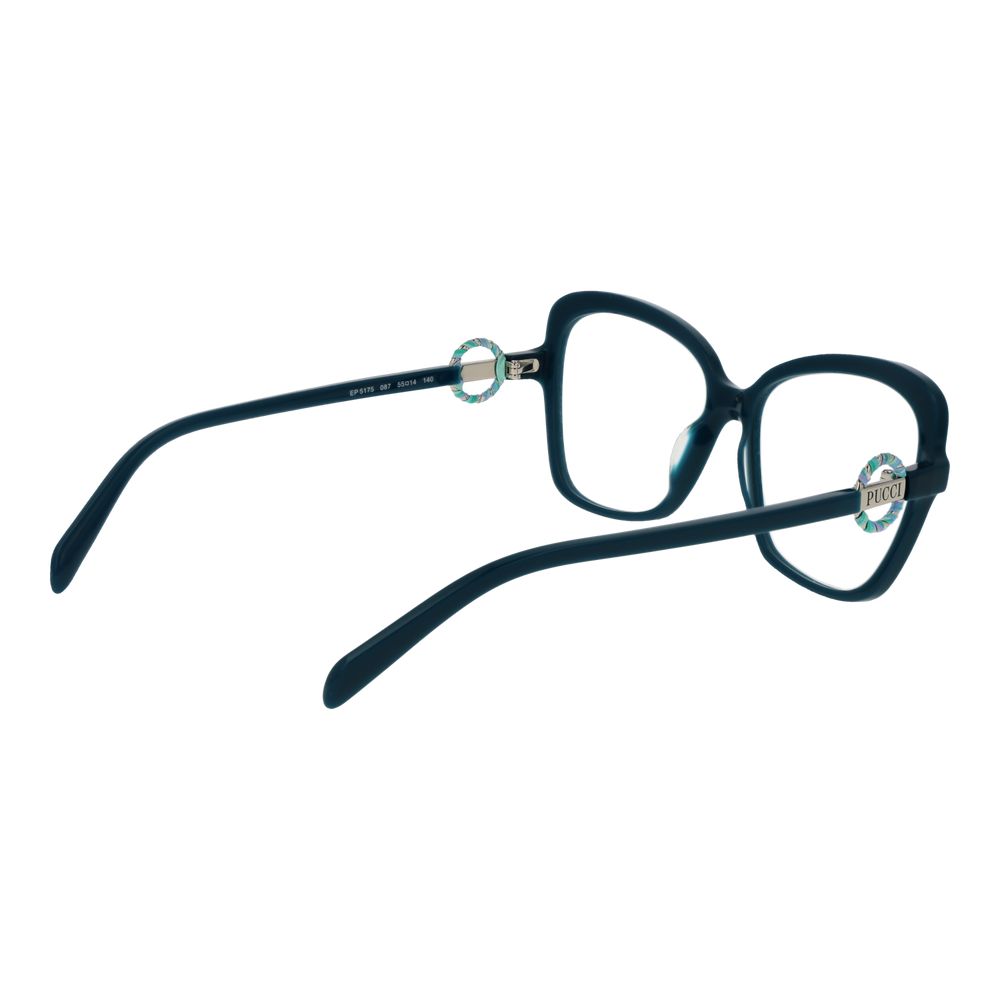 Turquoise Women Glasses Frame Emilio Pucci