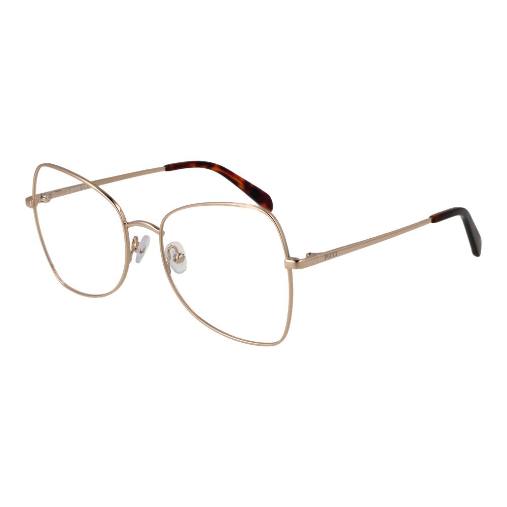 Gold Women Glasses Frame Emilio Pucci