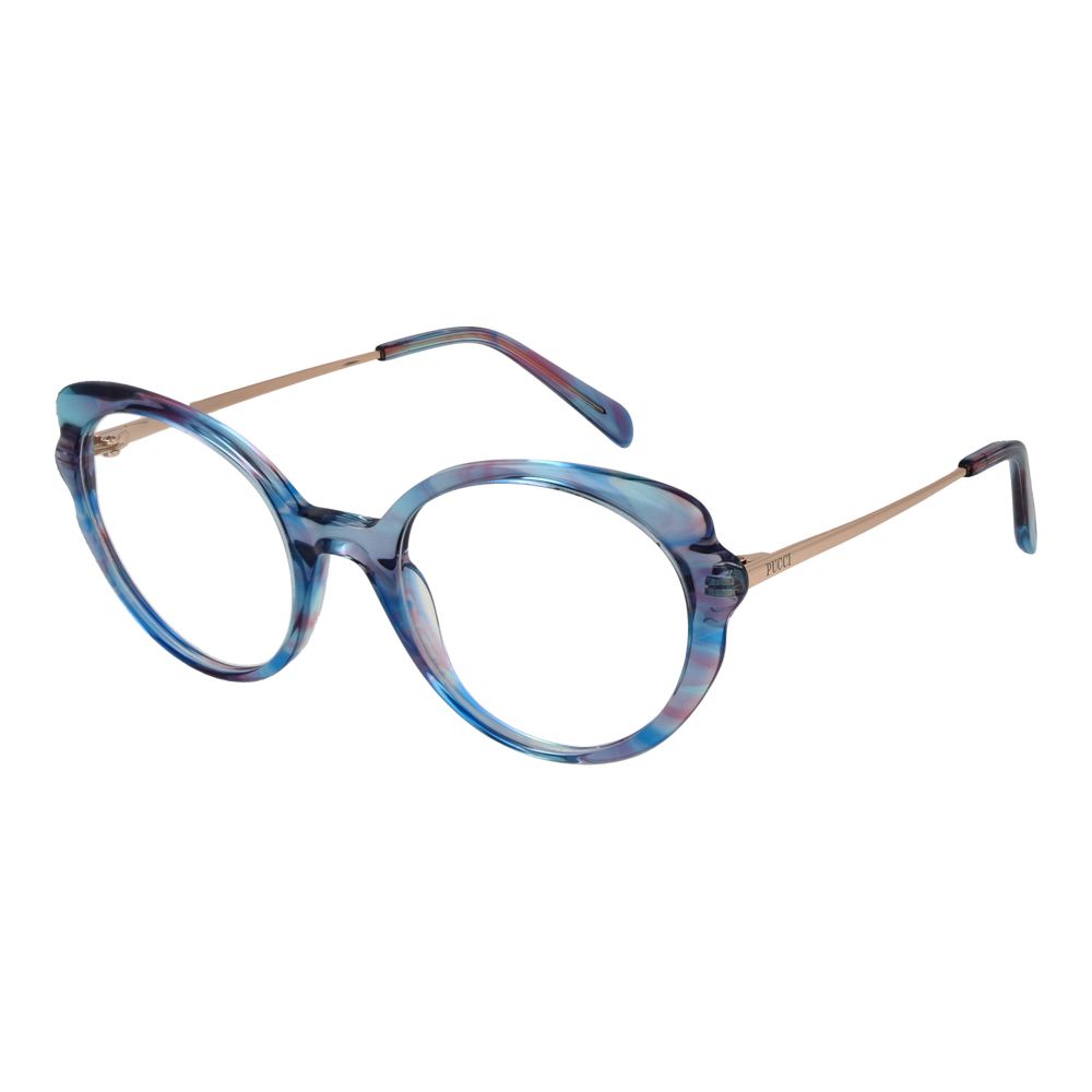 Blue Women Glasses Frame Emilio Pucci