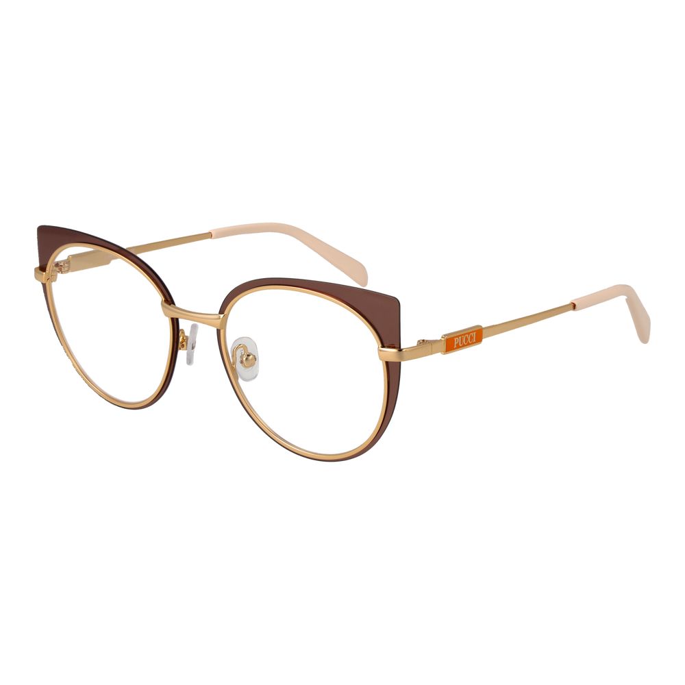 Brown Women Glasses Frame Emilio Pucci