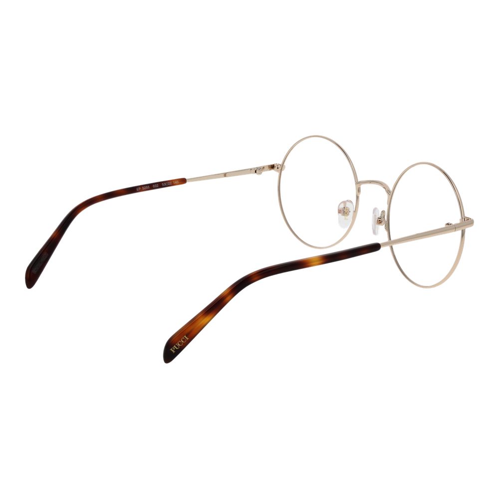 Gold Women Glasses Frame Emilio Pucci