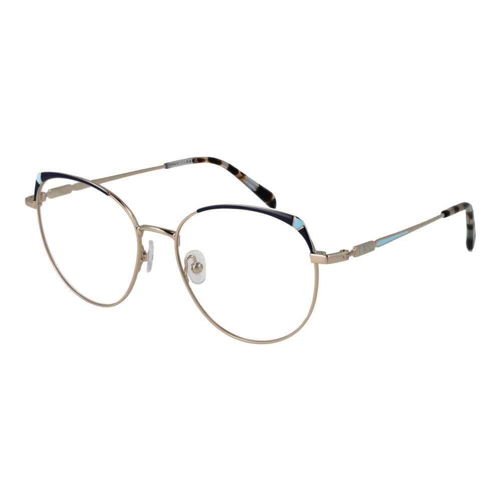Gold Women Glasses Frame Emilio Pucci