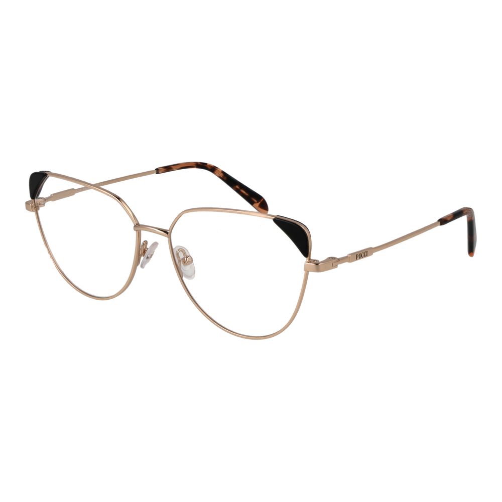 Gold Women Glasses Frame Emilio Pucci