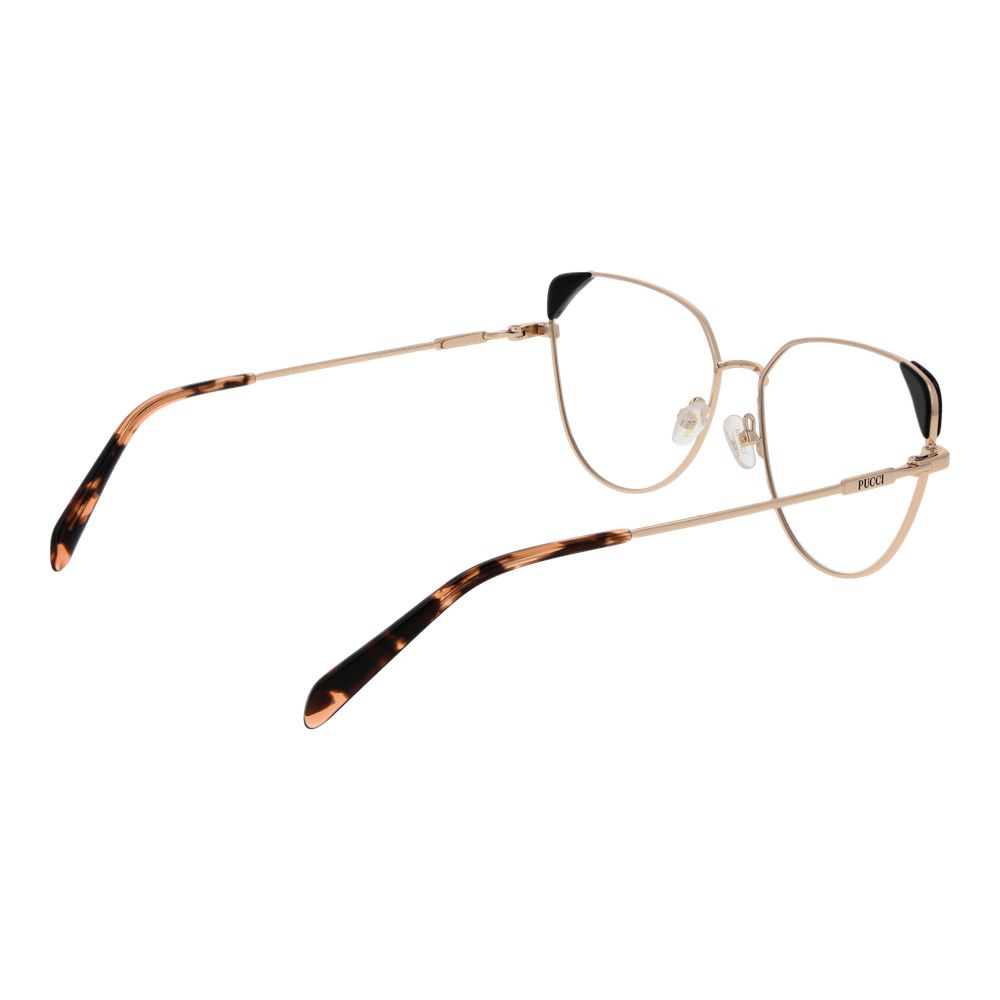 Gold Women Glasses Frame Emilio Pucci