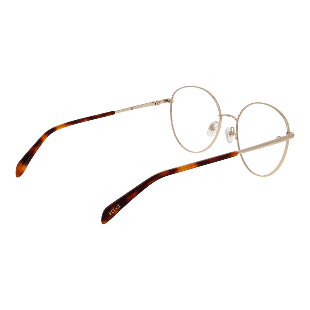 Gold Women Glasses Frame Emilio Pucci