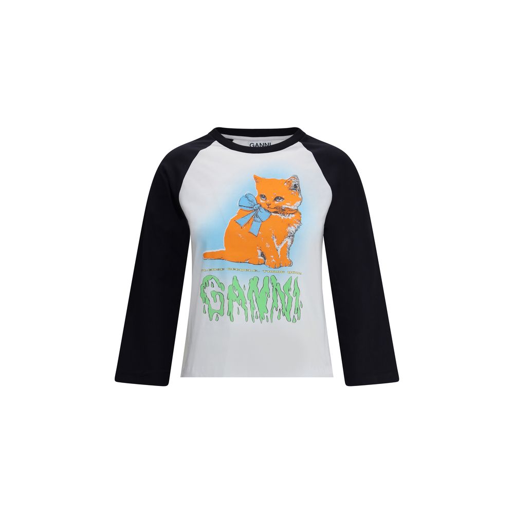 Kitty print T-Shirt Ganni