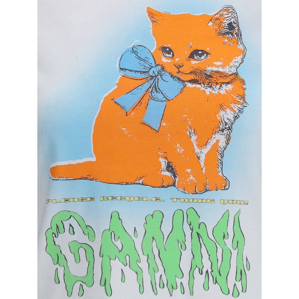 Kitty print T-Shirt Ganni
