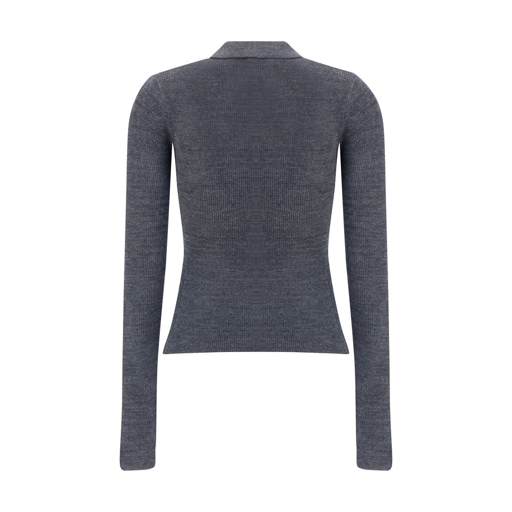 Print polo Sweater Ganni