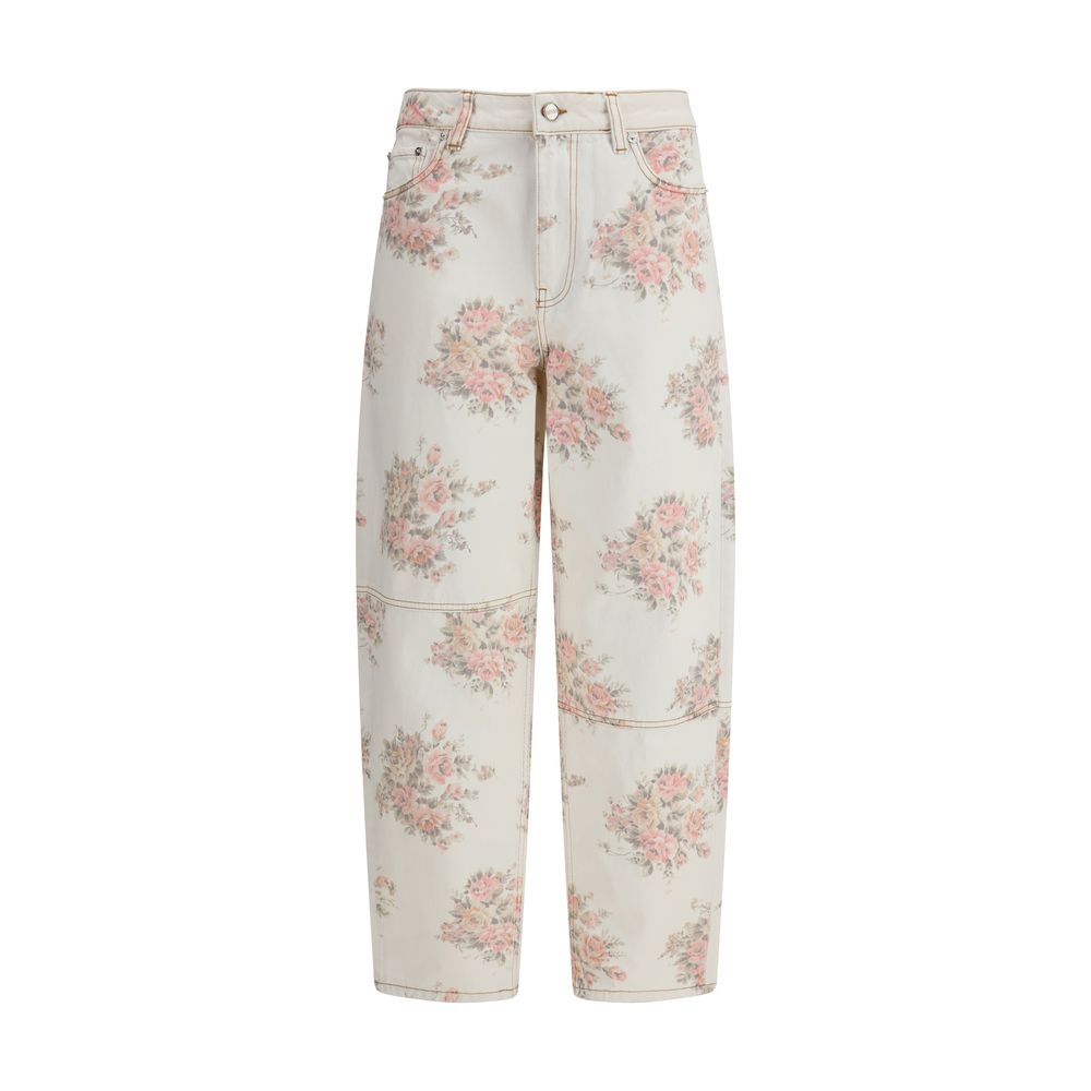Stary floral-print Jeans Ganni