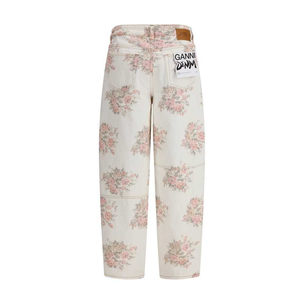Stary floral-print Jeans Ganni