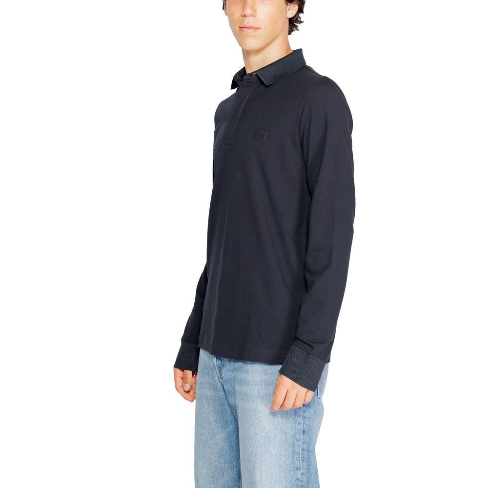 Blue Cotton Long Sleeve Armani Exchange