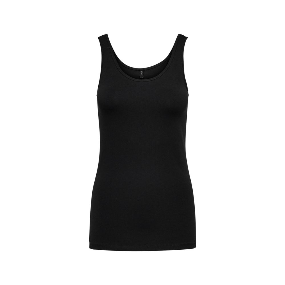 Black Cotton Tank Top Only