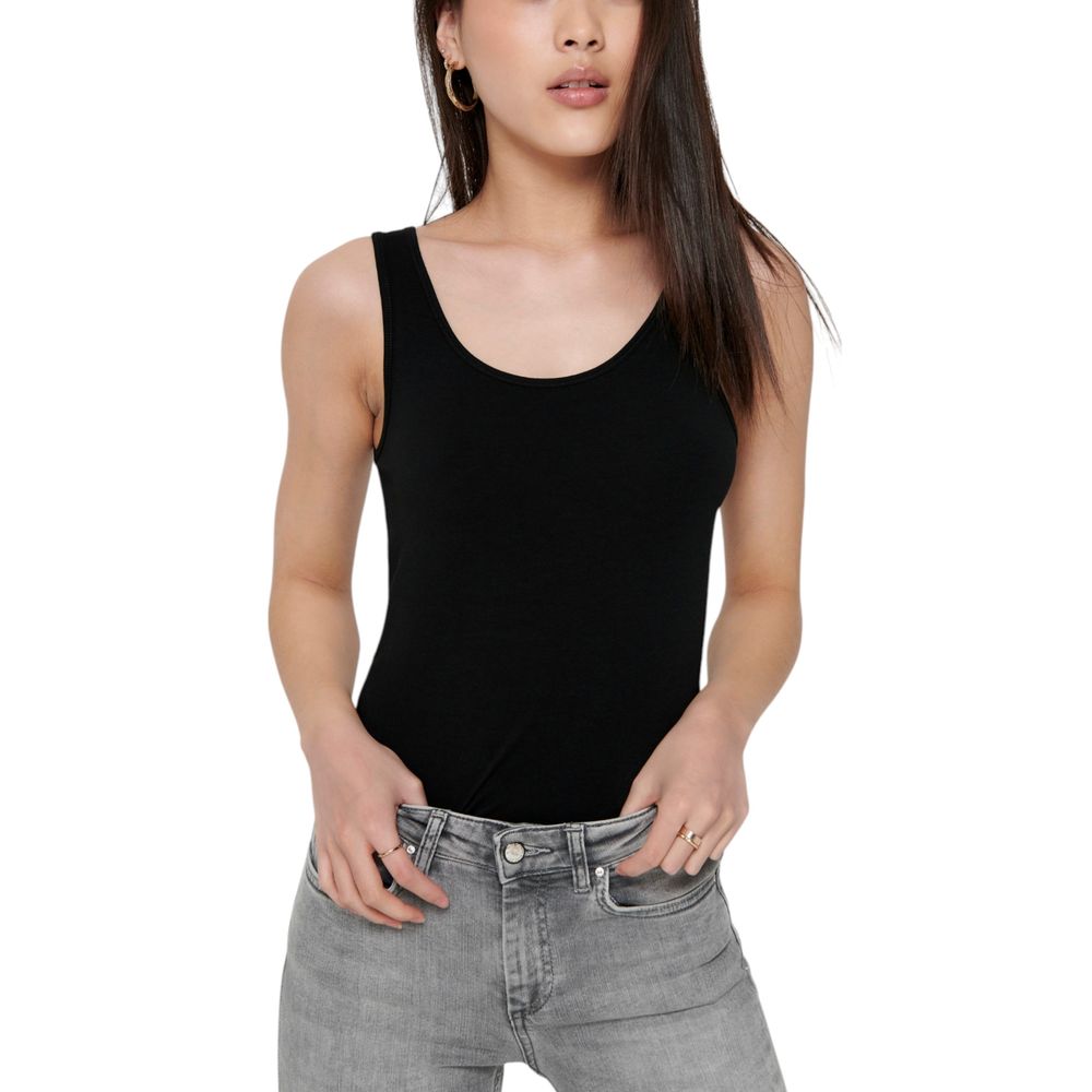 Black Cotton Tank Top Only
