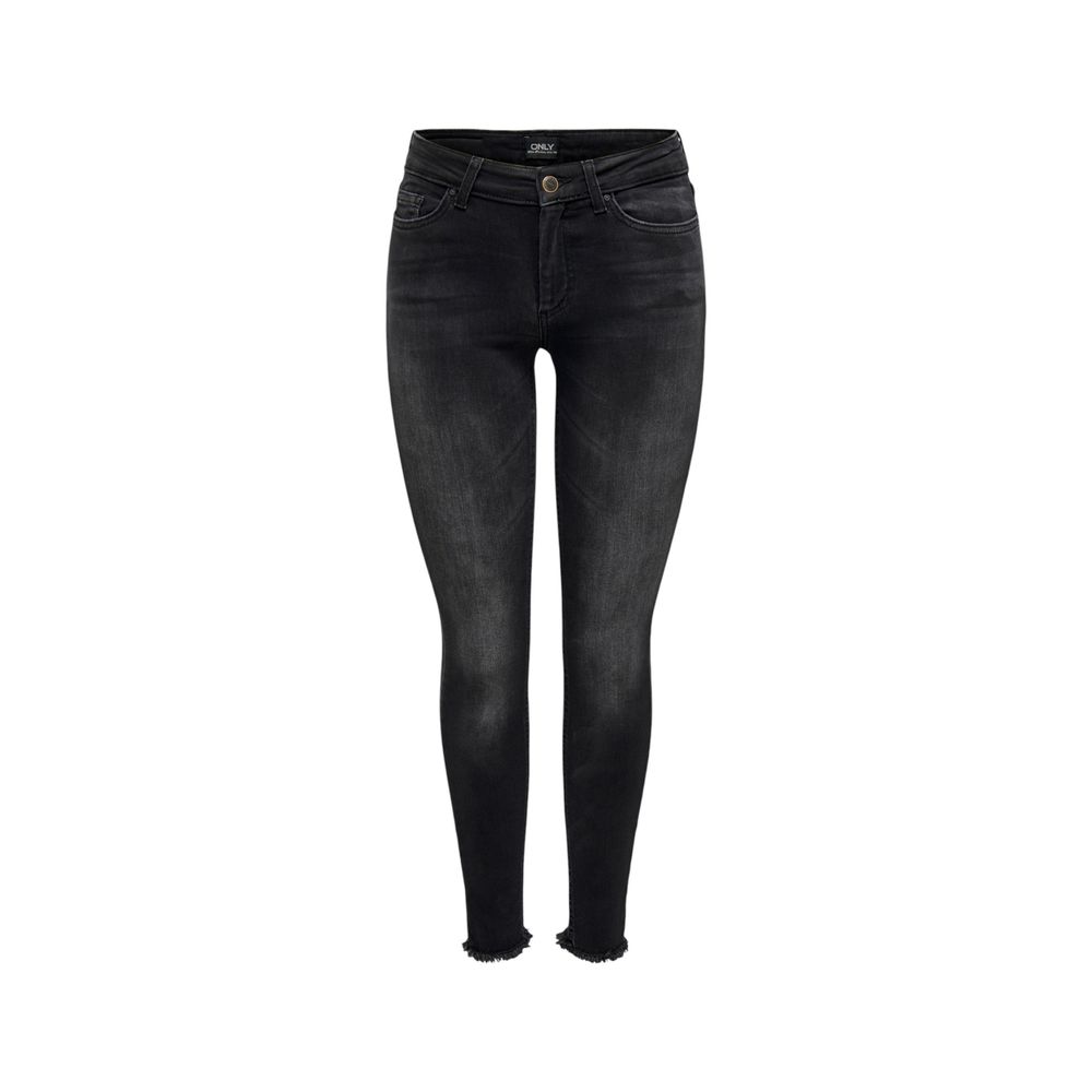 Black Cotton Skinny Jean Only