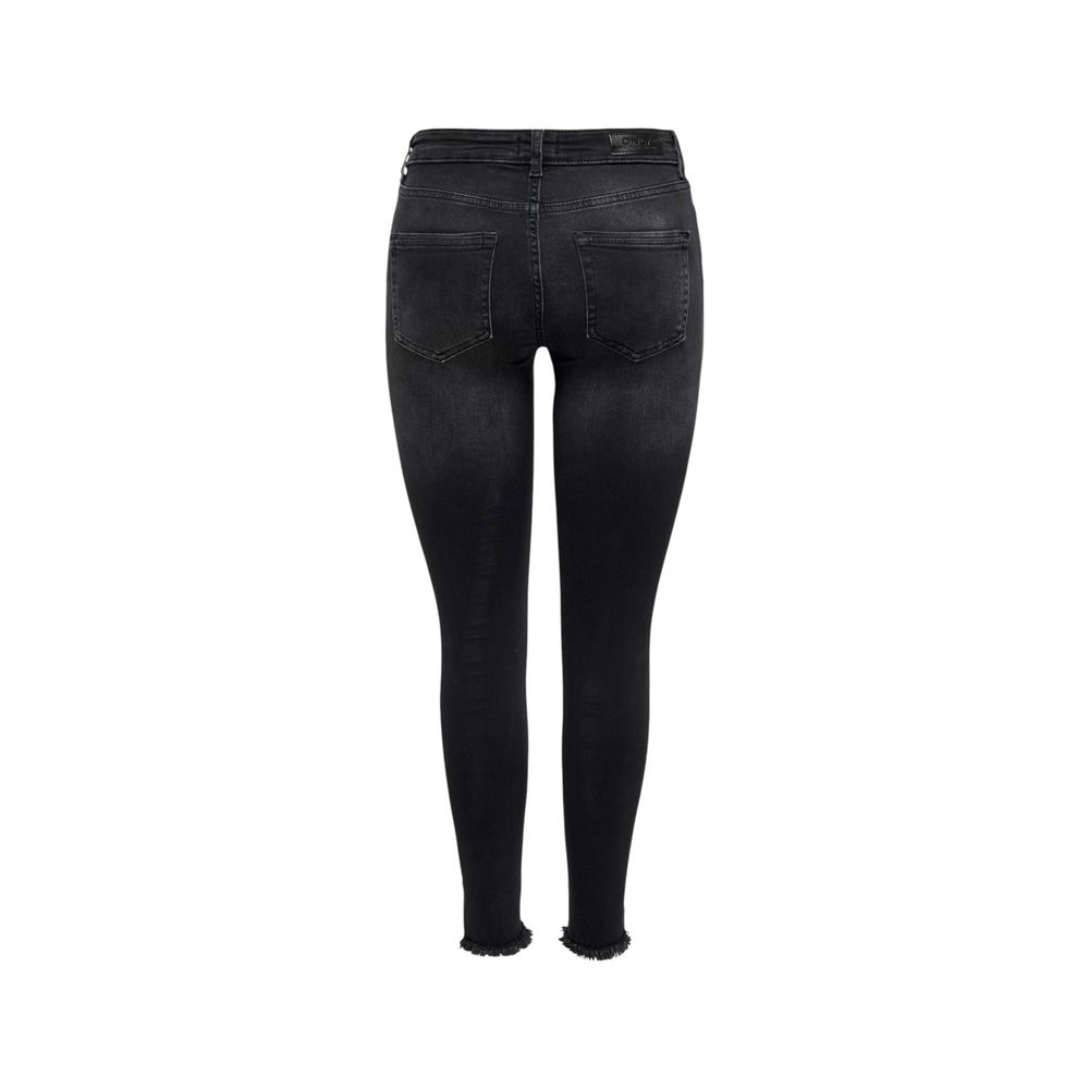 Black Cotton Skinny Jean Only