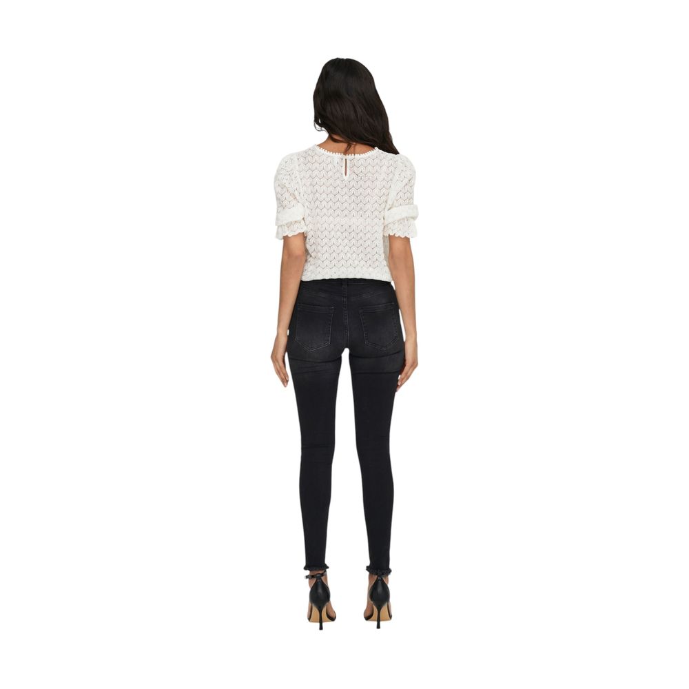 Black Cotton Skinny Jean Only