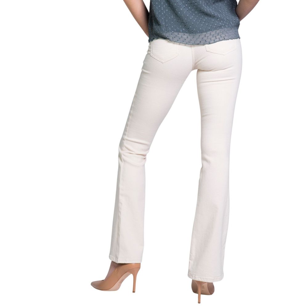 Cream Cotton Bootcut Jean Only