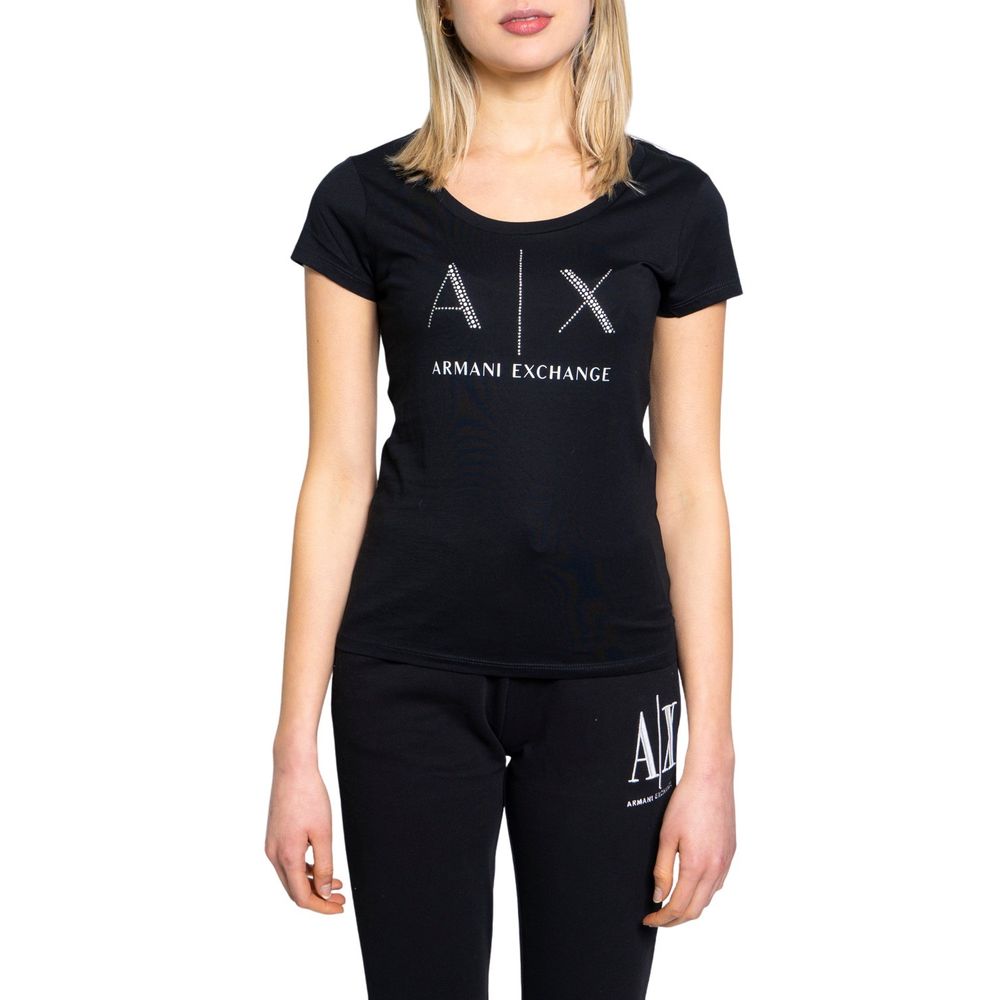 Black Cotton T-Shirt Armani Exchange