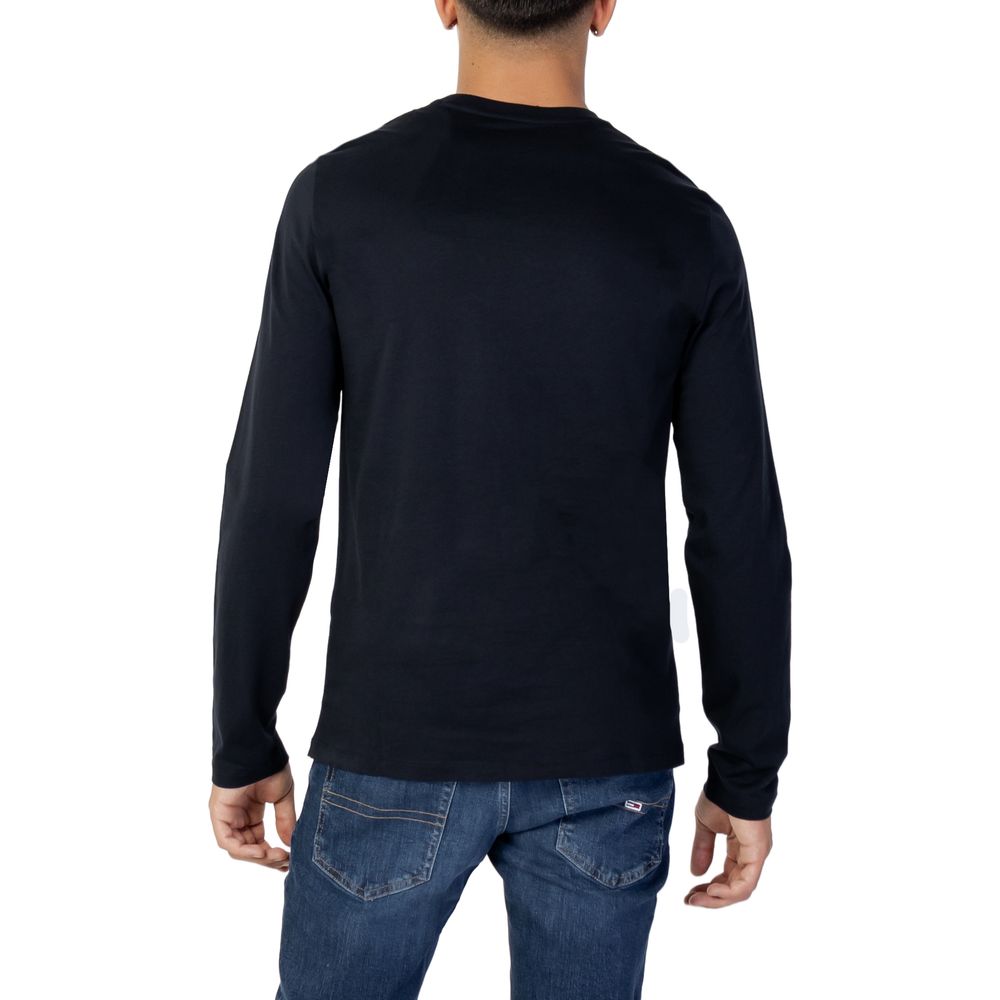 Blue Cotton Long Sleeve Armani Exchange