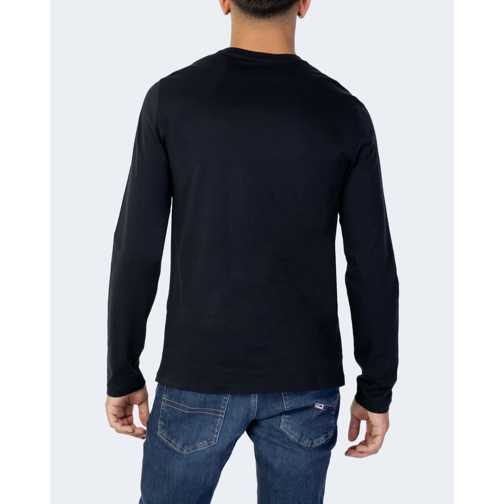 Blue Cotton Long Sleeve Armani Exchange