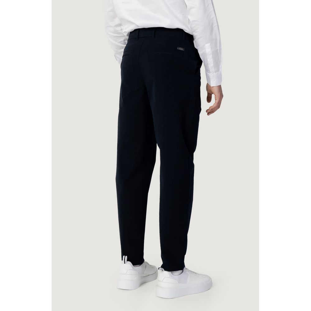 Blue Cotton Pant Armani Exchange