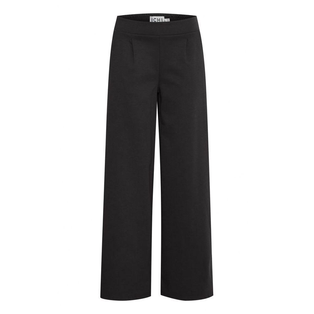 Black Recycled Polyurethane Pant ICHI