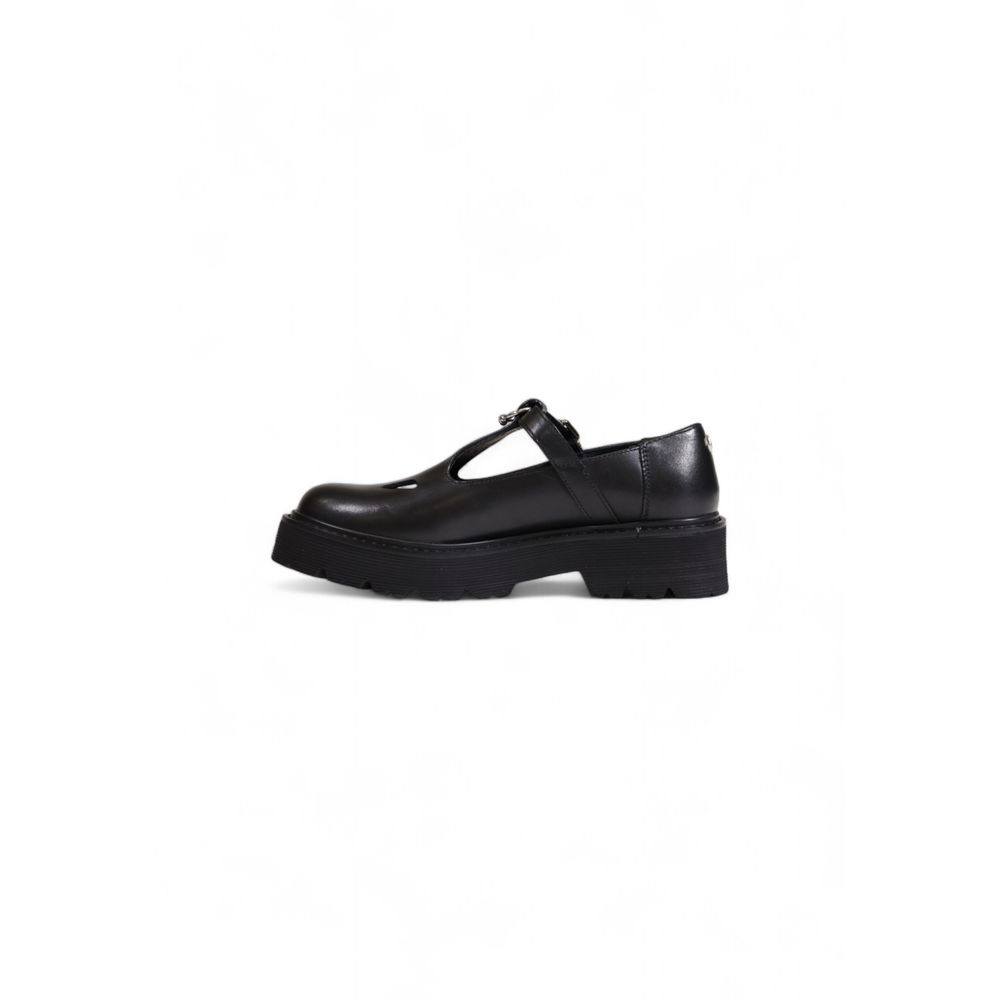 Black Leather Platform Cult