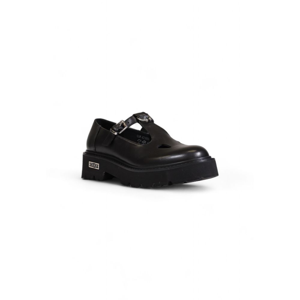 Black Leather Platform Cult