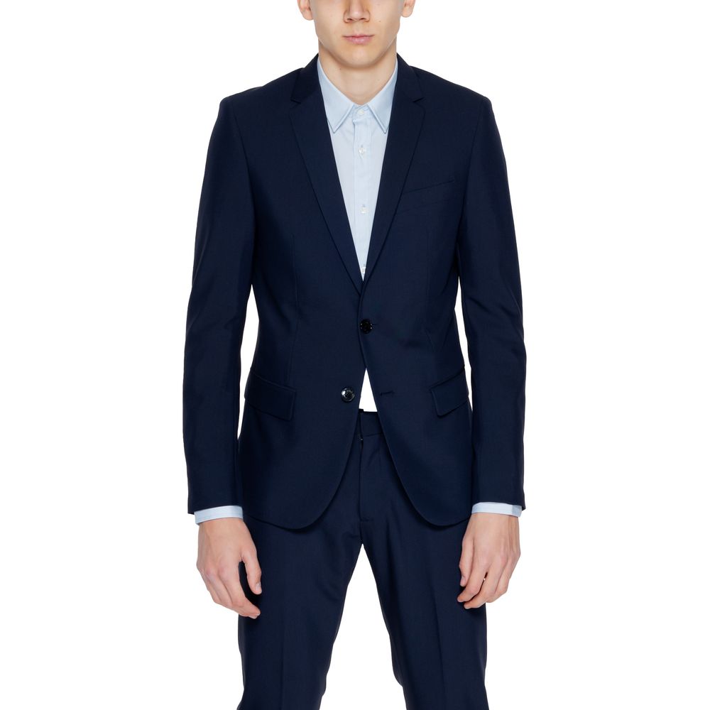 Blue Polyester Blazer Antony Morato