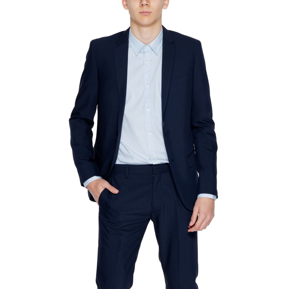 Blue Polyester Blazer Antony Morato