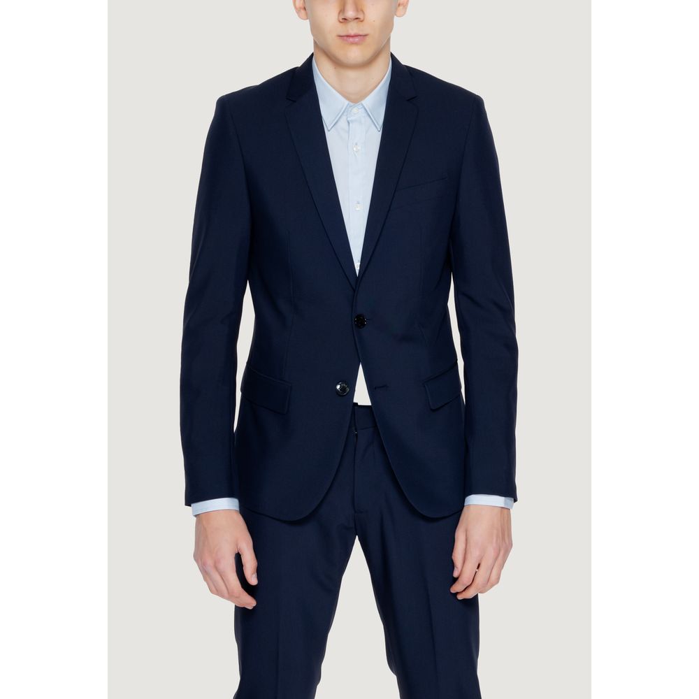 Blue Polyester Blazer Antony Morato
