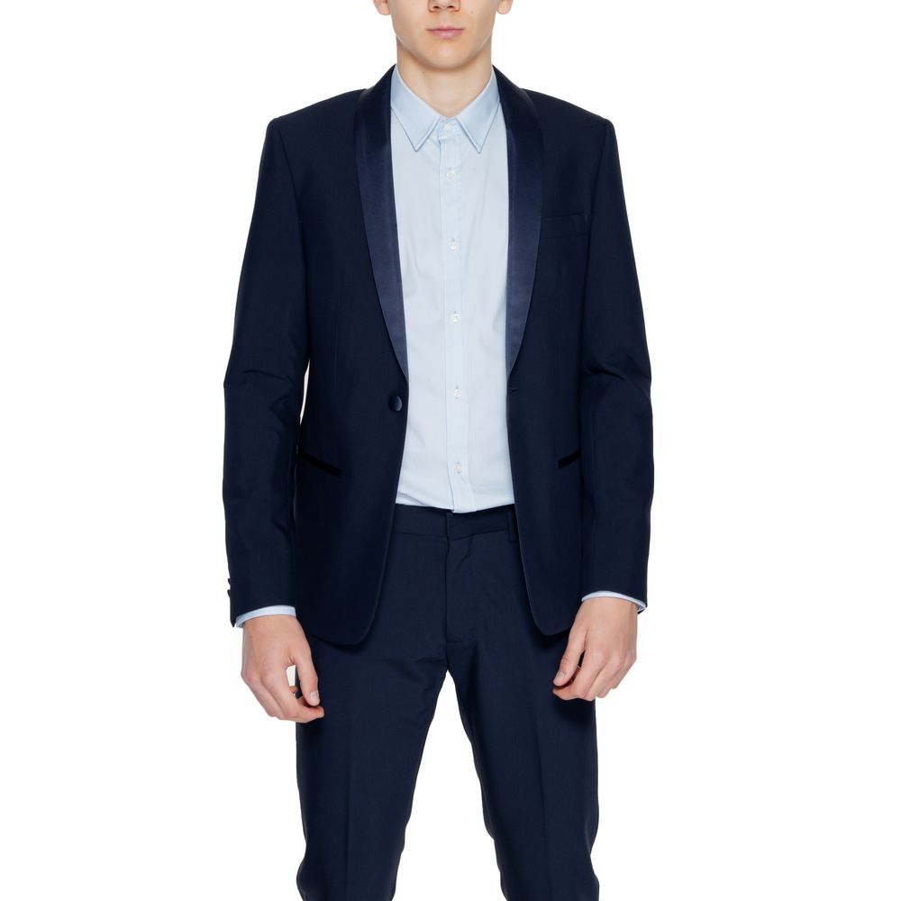Blue Polyester Blazer Antony Morato