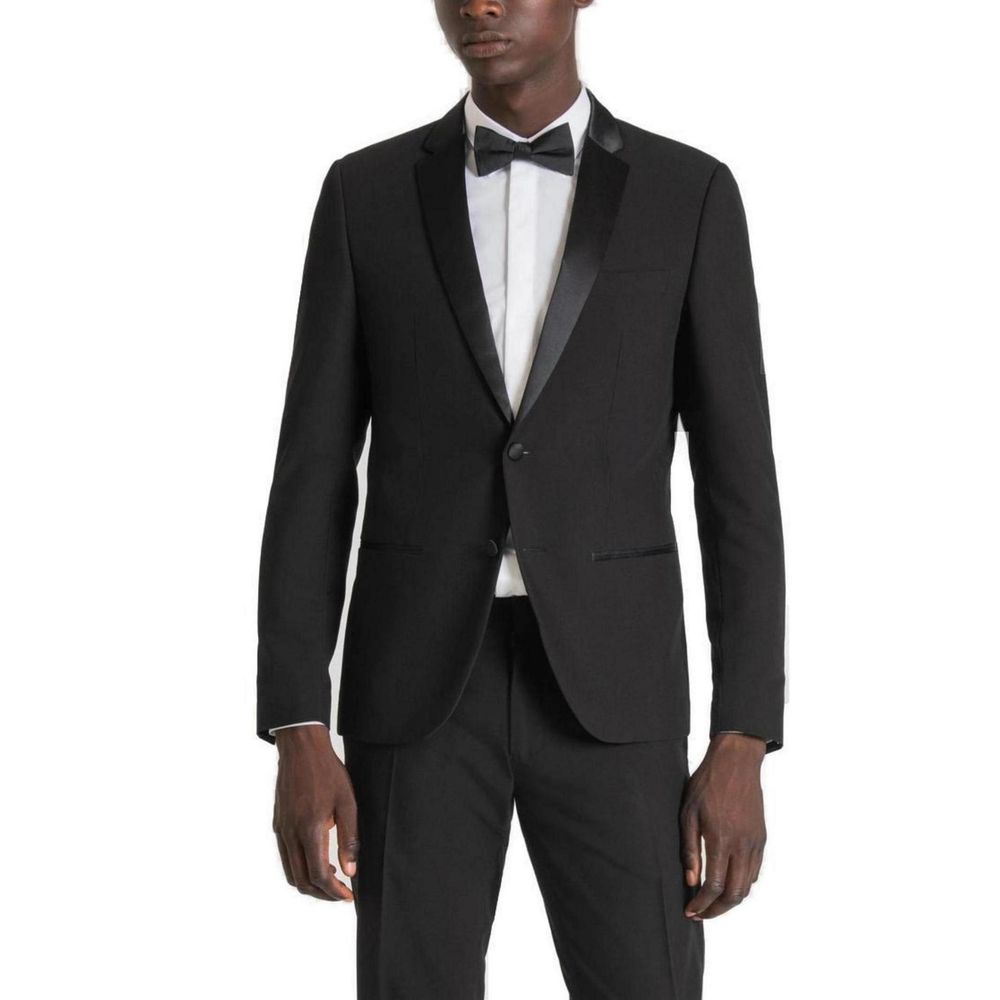 Black Polyester Blazer Antony Morato