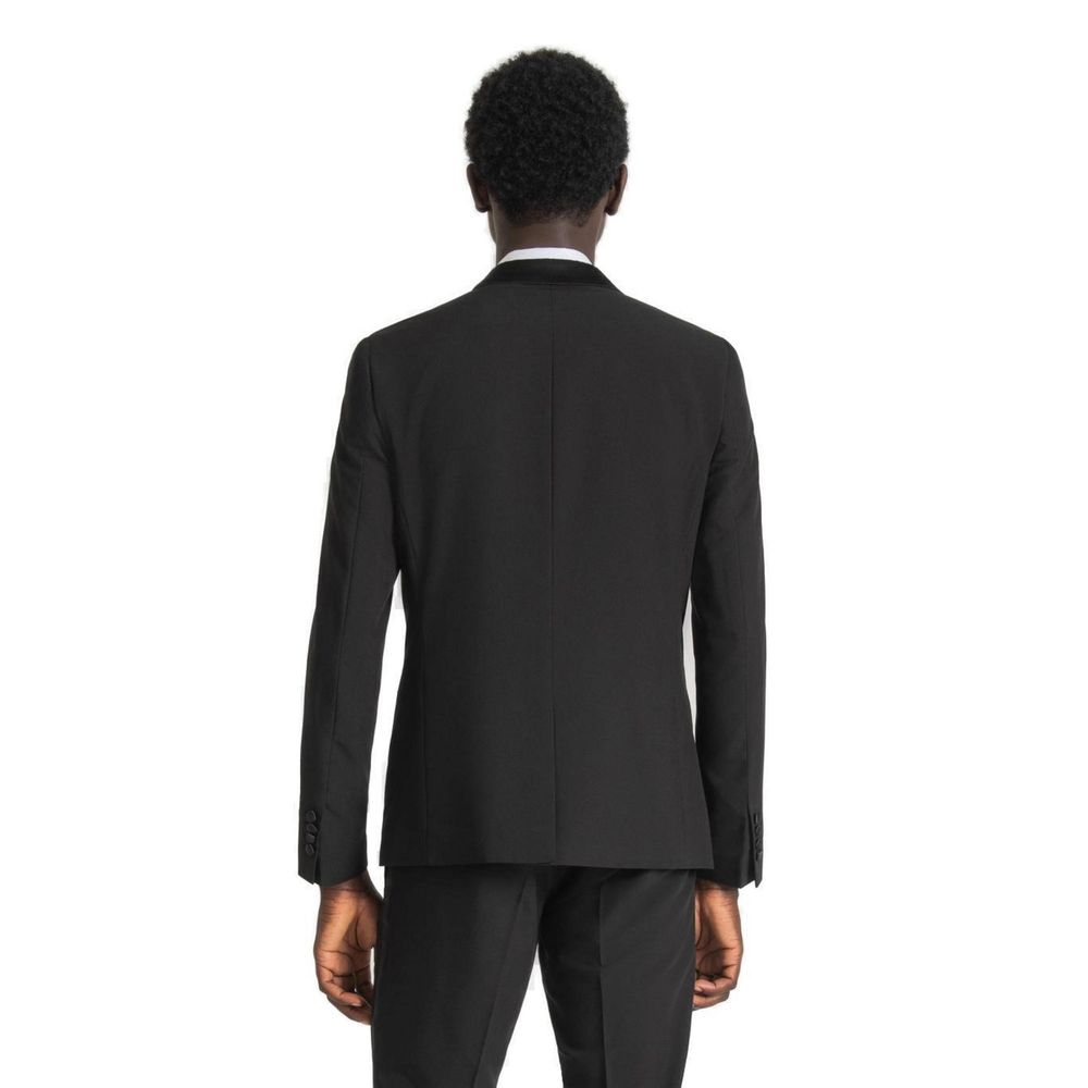 Black Polyester Blazer Antony Morato