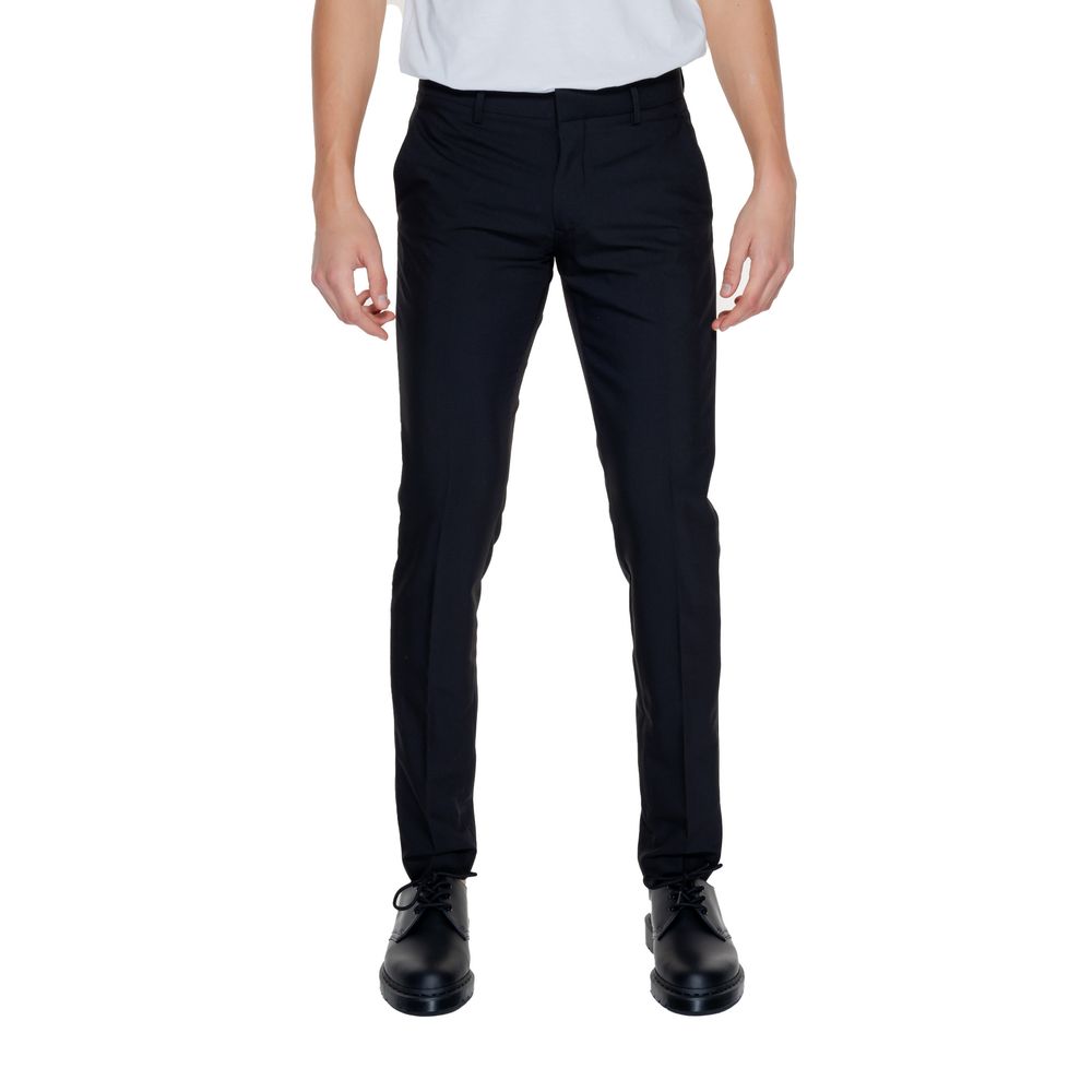 Black Polyester Pant Antony Morato