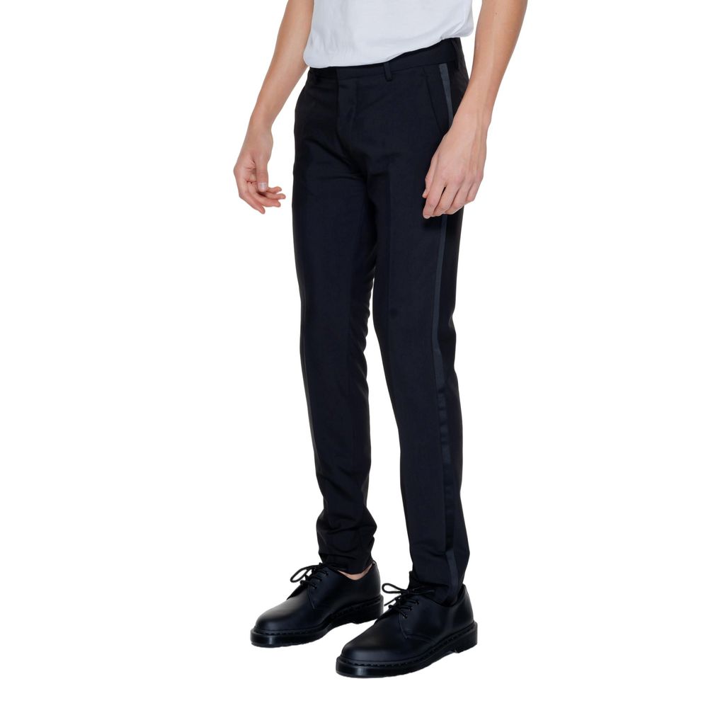 Black Polyester Pant Antony Morato